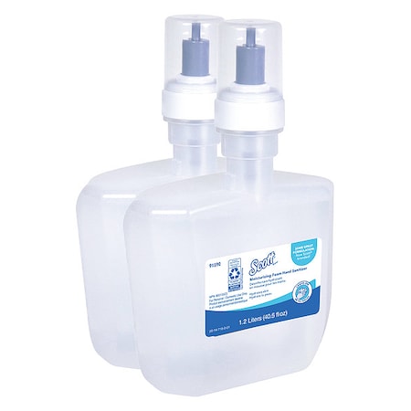 SCOTT 91590 Moisturizing Foam Hand Sanitizer, 1.2 L Refills for KCP ICON &
