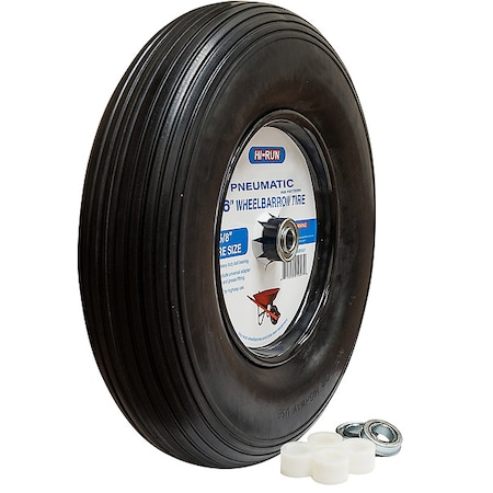HI-RUN WB1009 Tires and Wheels,300 lb,Wheel Barrow