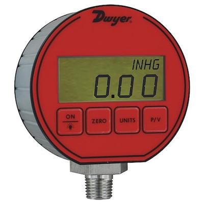 DWYER INSTRUMENTS DPG-020 Digital Process Compound Gauge, -30 to 0 to 15 psi, 3