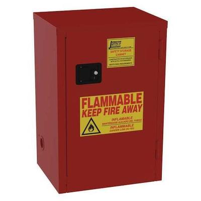 JAMCO BP18RP Hazardous Material Storage Cabinet, 18 gal, 2 Shelves, Steel, 23
