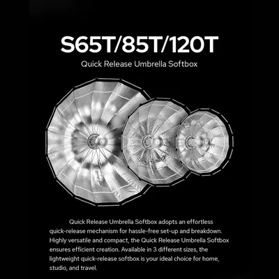 Godox S85T 85cm/33.5in Quick Release Umbrella Softbox Professional Foldable Softbox with Standard