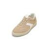 Sneaker MARC O'POLO "aus edlem Rindleder", Herren, Gr. 44, sand, weiß, Obermaterial: 100% Leder (Rind), unifarben, casual, Schuhe