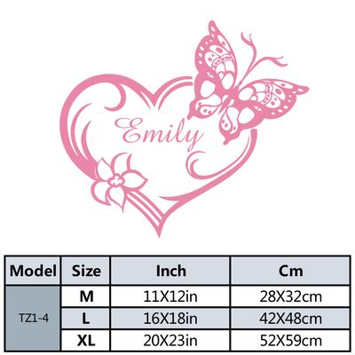 TEMU Name Decal, Art, Personalized Removable For Bedroom Decor, Wedding Decoration & Remove Image