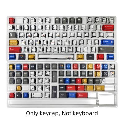 TEMU 1pc Cartoon Style Cherry Height Pbt Keycap, 5-side Sublimation, Compatible With 6.25u Layouts 61 68 75 87 98 104 108 - Original Height, Durable Polyethylene Terephthalate Material