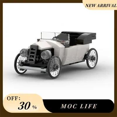 NEUE 71PCS Angepasst MOC Weiß auto Bausteine Technologie Ziegel DIY Kreative Montage Bildung Image
