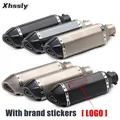 Silenziatore Moto universale tubo di scarico AK Escape Moto per YAMAHA Ttr 250 V Star 1100 R3 2019