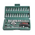 46 pz/set Chiave A Bussola Kit di Strumenti di Riparazione Fai Da Te Cacciavite A Cricchetto per la Riparazione Auto Hardware Cassetta Degli Attrezzi per Riparazione Auto e Uso Domestico