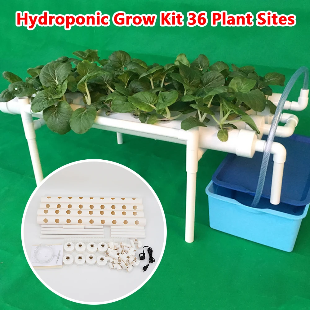 Hydro ponic Grow Kit 1 Schicht Pflanzen gemüse Werkzeug spart Wasser Hydro ponic System Grow Set Image