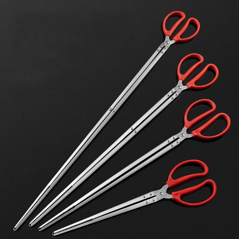 Edelstahl Zange Schmerle Aal Krabben Fisch Fallen Carbon Clip Zange Ratte Zange Schmerle Klemmen Schlange Cricket Klemme Verlängern Werkzeuge Image