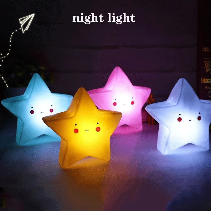 LED Mini Nachtlicht Cartoon Fantasie Stern Mond Nachttisch Licht Baby Zimmer Dekoration Fütterung Nachtlicht Kinder Geschenk Spielzeug