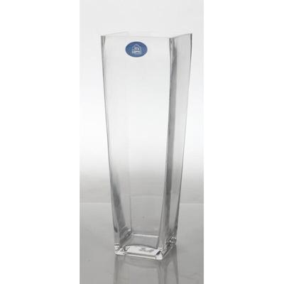Glasvase eckig Glas Vase Blumenvase Blumen Haushalt wohnen Dekoration neu top - Buri Image