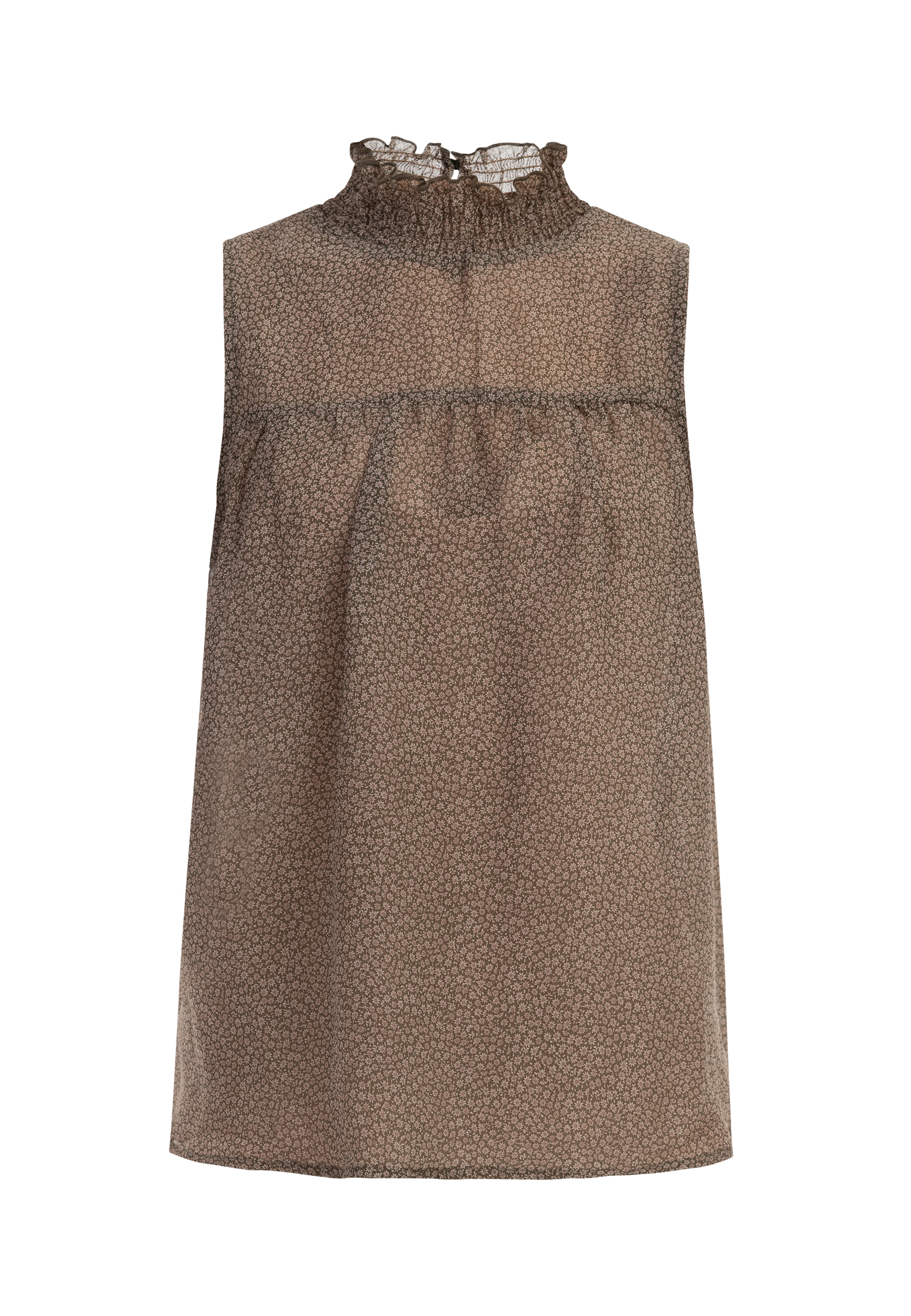 Dreimaster Bluse Damen Olivenwollweiß Image