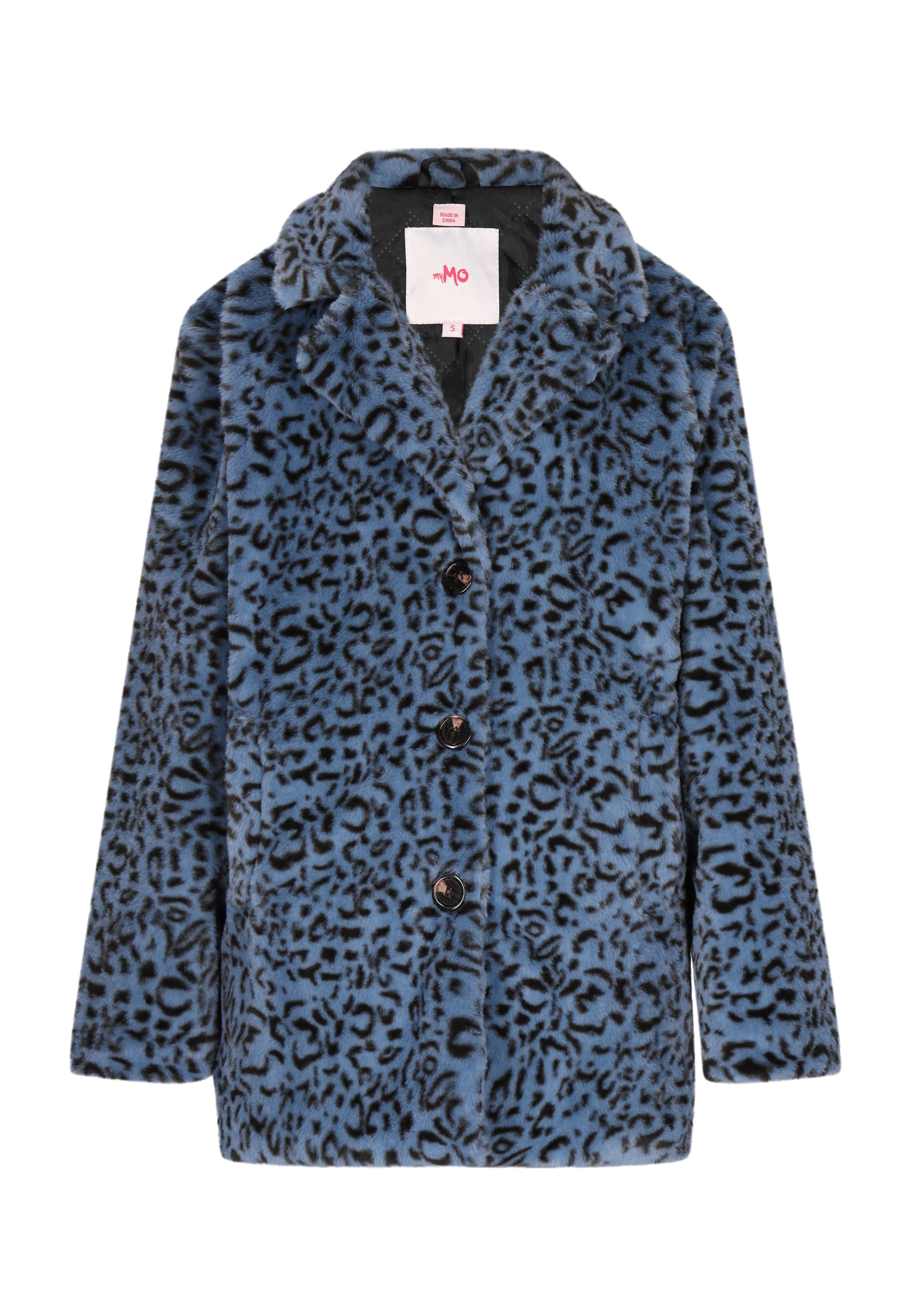 Mymo Mantel Damen Blau Schwarz S