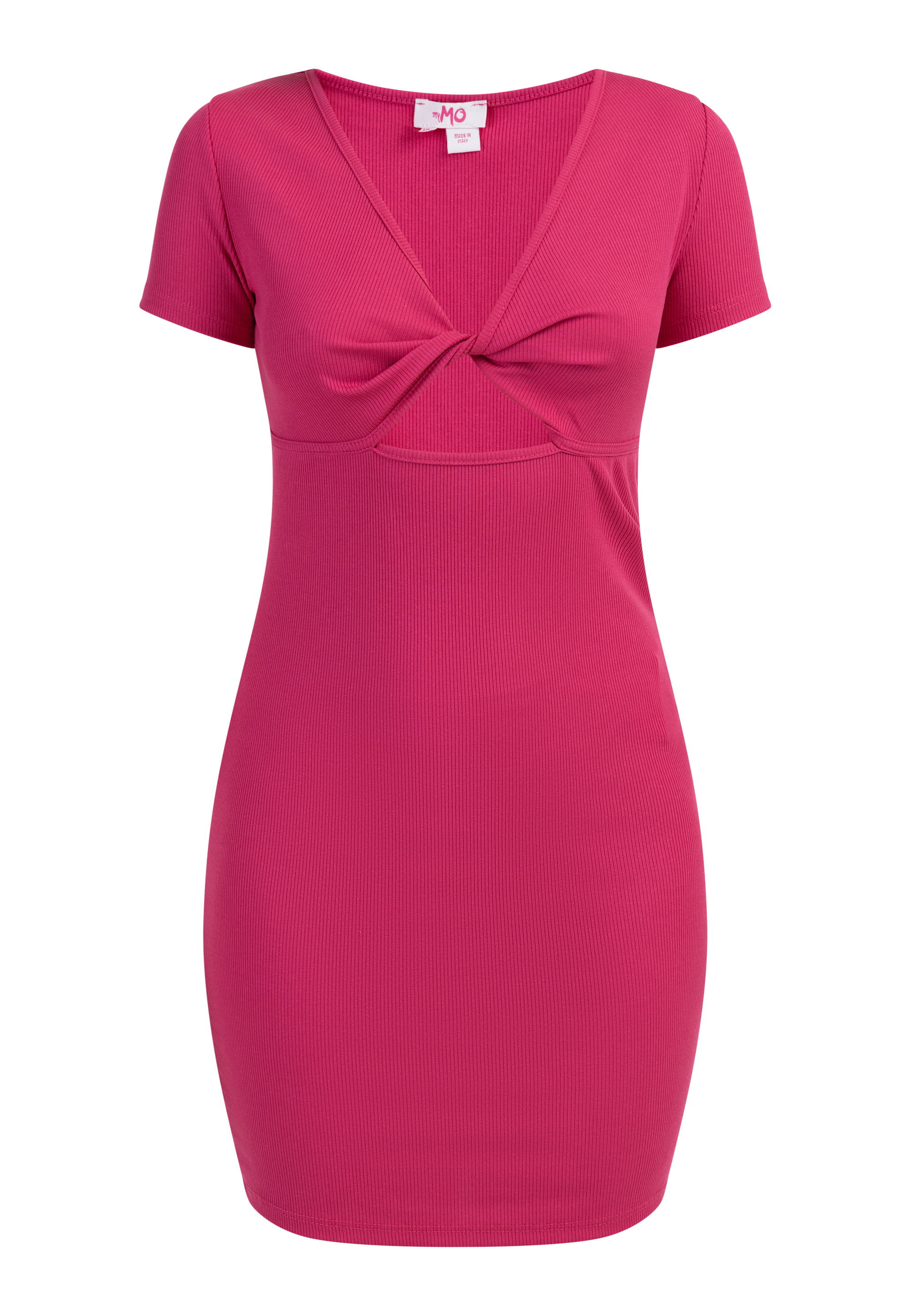 Mymo Minikleid aus Rippstrick Damen Rosa Image