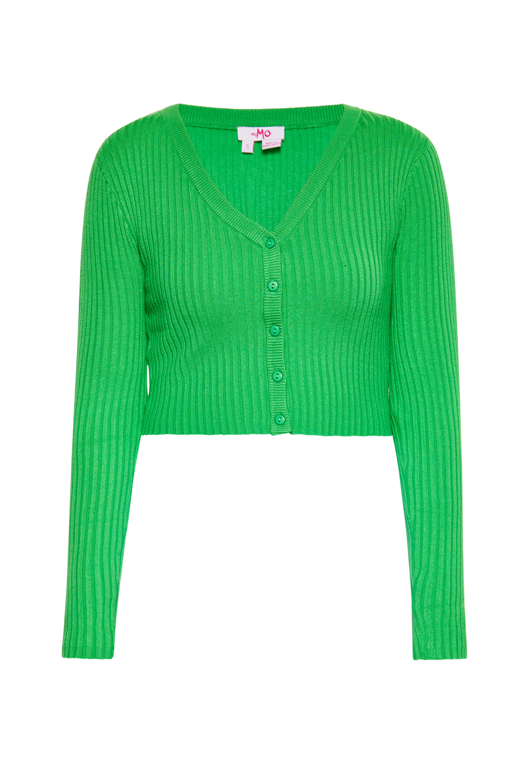 Mymo kurze Strickjacke Damen grün Image