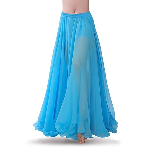 Bauchtanzrock für Damen, Chiffon-Tanzkleid, Familienfoto-Kleidung, fließendes Maxikleid, Halloween-Kostüm, Geschenk Image