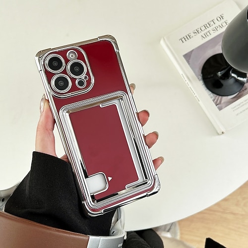 Handy Hülle Handyhüllen Für iPhone 16 15 14 Pro Max Plus 13 12 11 Pro Max Mini Rückseite Kartenfach Stoßfest Retro TPU Image