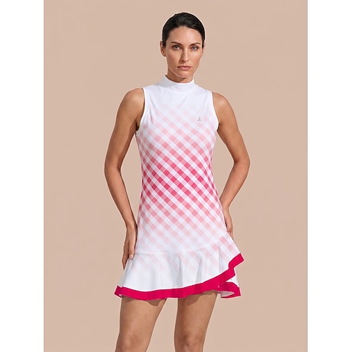 Damen Golfkleid Yan-pink Schwarz Grün Ärmellos Kleid Damen-Golfkleidung, Kleidung, Outfits, Kleidung Image