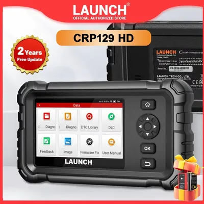 LAUNCH CRP129 HD Heavy Duty Truck Scanner,Full System Diesel Scan Tool with 7 Resets,DPF Force Regen