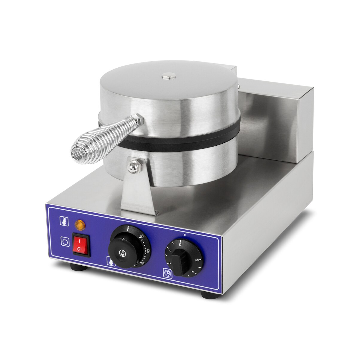 vertes Waffeleisen 1000W, Edelstahl, Timer bis 5 Min, 50-300 °C stufenlos, Antihaft, rutschfest Image