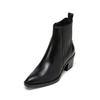Chelseaboots MARC O'POLO "mit Innenzipper", Damen, Gr. 39, schwarz, Obermaterial: 100% Leder (Rind), unifarben, Schuhe