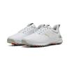 Golfschuh PUMA "IGNITE Innovate Golfschuhe aus Leder Herren", Gr. 42, grau (weiß ash gray), Obermaterial: Textil, Kuhleder, Synthetik; Futter: Textil; Innensohle: Textil; Laufsohle: Synthetik, Schuhe