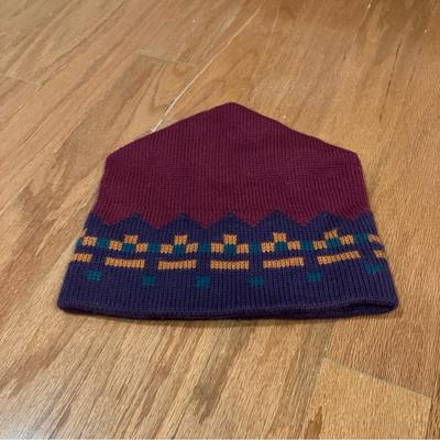 Columbia Accessories | Columbia Aztec Wool Beanie Ski Cap Hat Navajo Canada 1990s Vintage | Color: Red | Size: Os