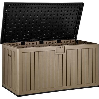 Moasis 150/230 Gallon Water Resistant Resin Lockable Deck Box