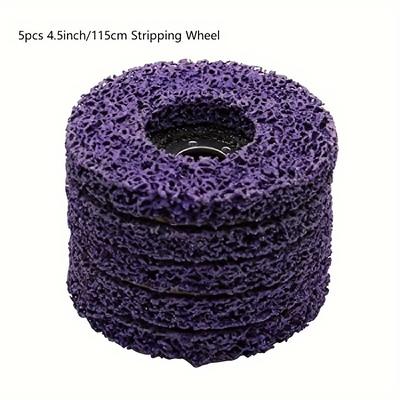 TEMU 4.5inch Coarse Strip Discs, Hard Alloy Grinding Wheels For Angle Grinder, Industrial Sanding And Polishing Accessories For Removing Paint, Rust, Welds, And Oxidation Image