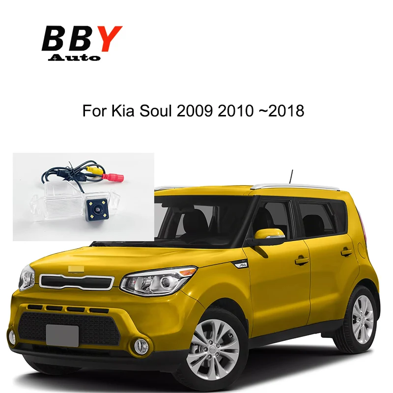 Telecamera posteriore per auto per Kia Soul 2009 2010 2011 2012 2013 2014 2015 2016 2017 2018 CCD Telecamera per retromarcia di parcheggio/fotocamera targa