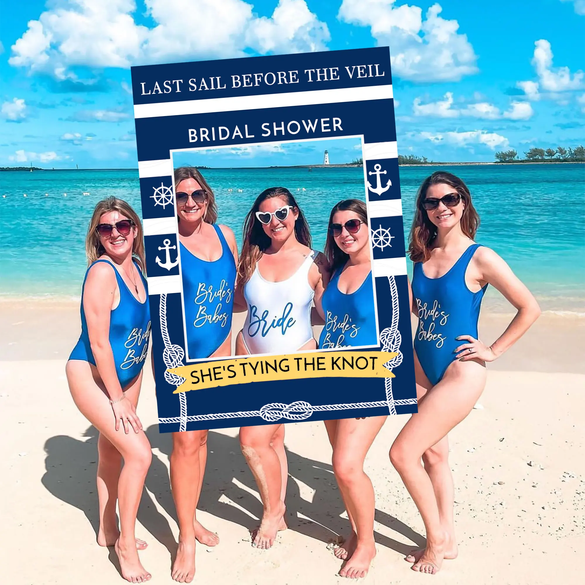 Nautische Junggesellen abschied Dekorationen Boot letzte Segel vor dem Schleier Party liefert nautische Braut dusche Party Foto kabine Image