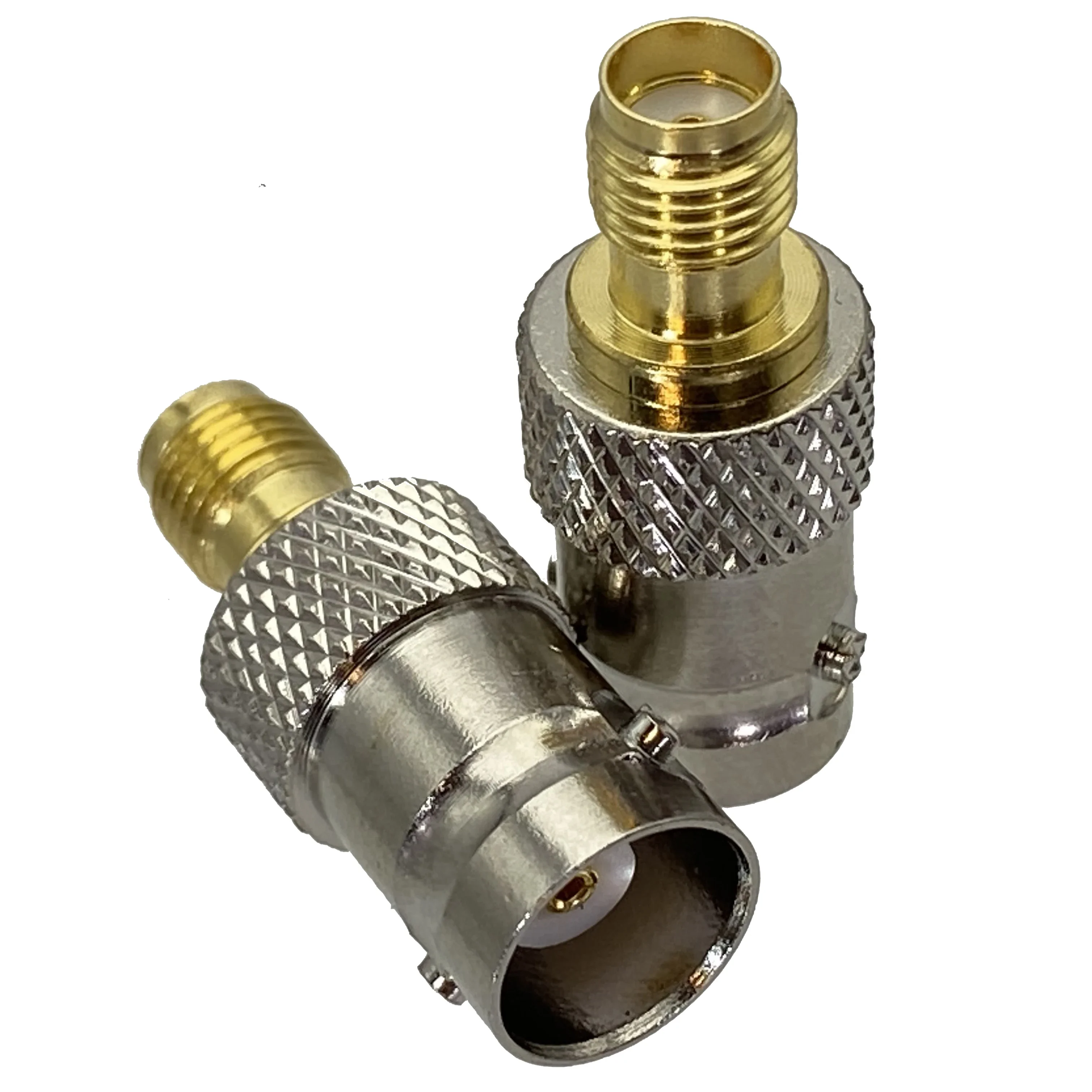 1 Stück Adapter BNC-Buchse an SMA-Buchse gerade HF-Koaxial stecker Kabel klemmen 50Ohm Image
