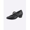 Pumps JANA, Damen, Gr. 41, schwarz, Lederimitat, feminin, Schuhe Spangenpumps