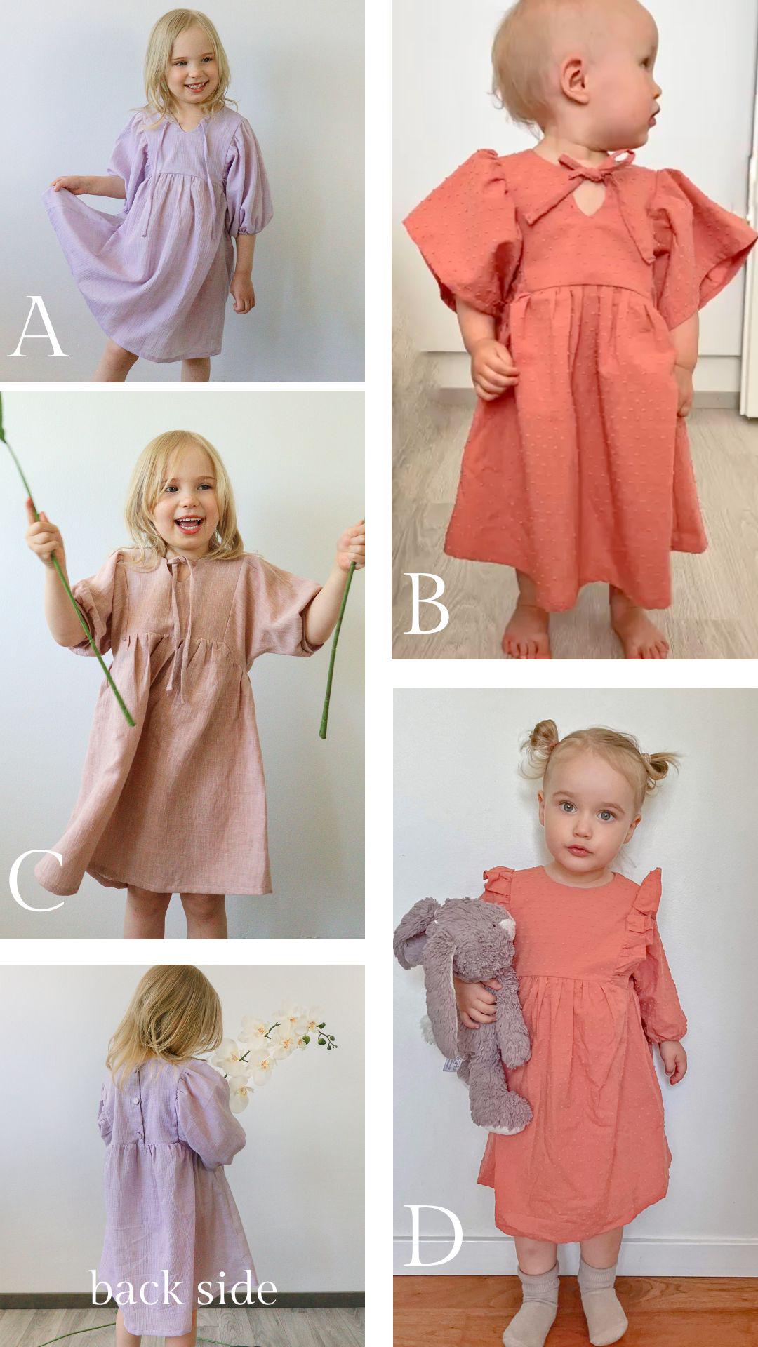 Modello di cucito digitale, modelli di cucito digitali per bambini, modello di cucito per abiti PDF, modello di cucito per bambini, modello di cucito