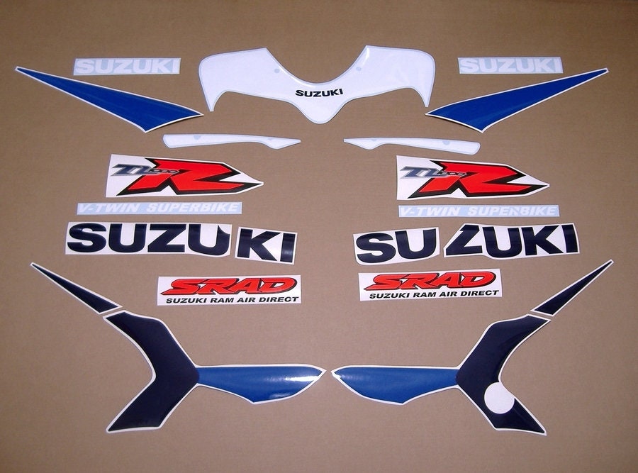 Kit completo di adesivi aftermarket per Suzuki TL 1000R 2000, set di grafiche di riproduzione, replica, restauro, sostituzione, modello mark tlr '00