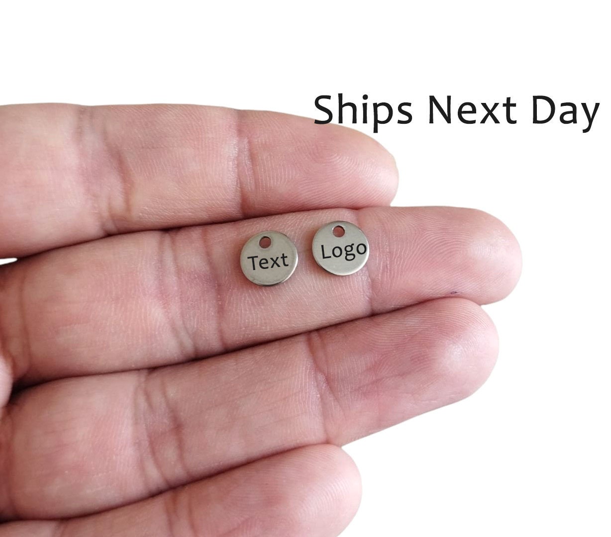 "Mini tag in acciaio inossidabile personalizzato, tag personalizzato, 0,8 x 8 mm (5/16 \") mini tag in acciaio, mini tag per gioielli"
