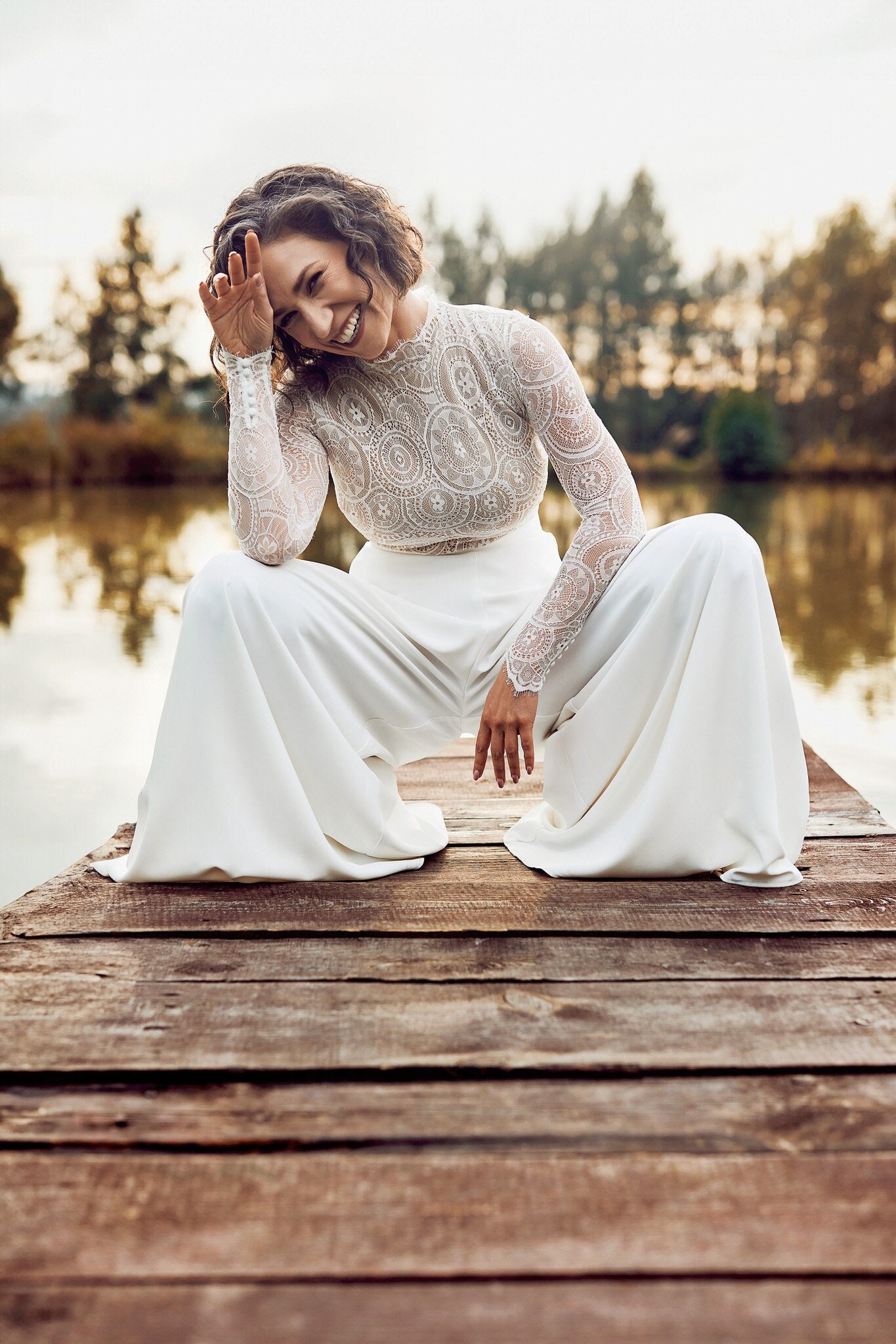 BEST-SELLER nuova collezione pantaloni da sposa, non trasparenti, body da sposa, abito da sposa, matrimonio all'aperto, matrimonio civile, sposa moder