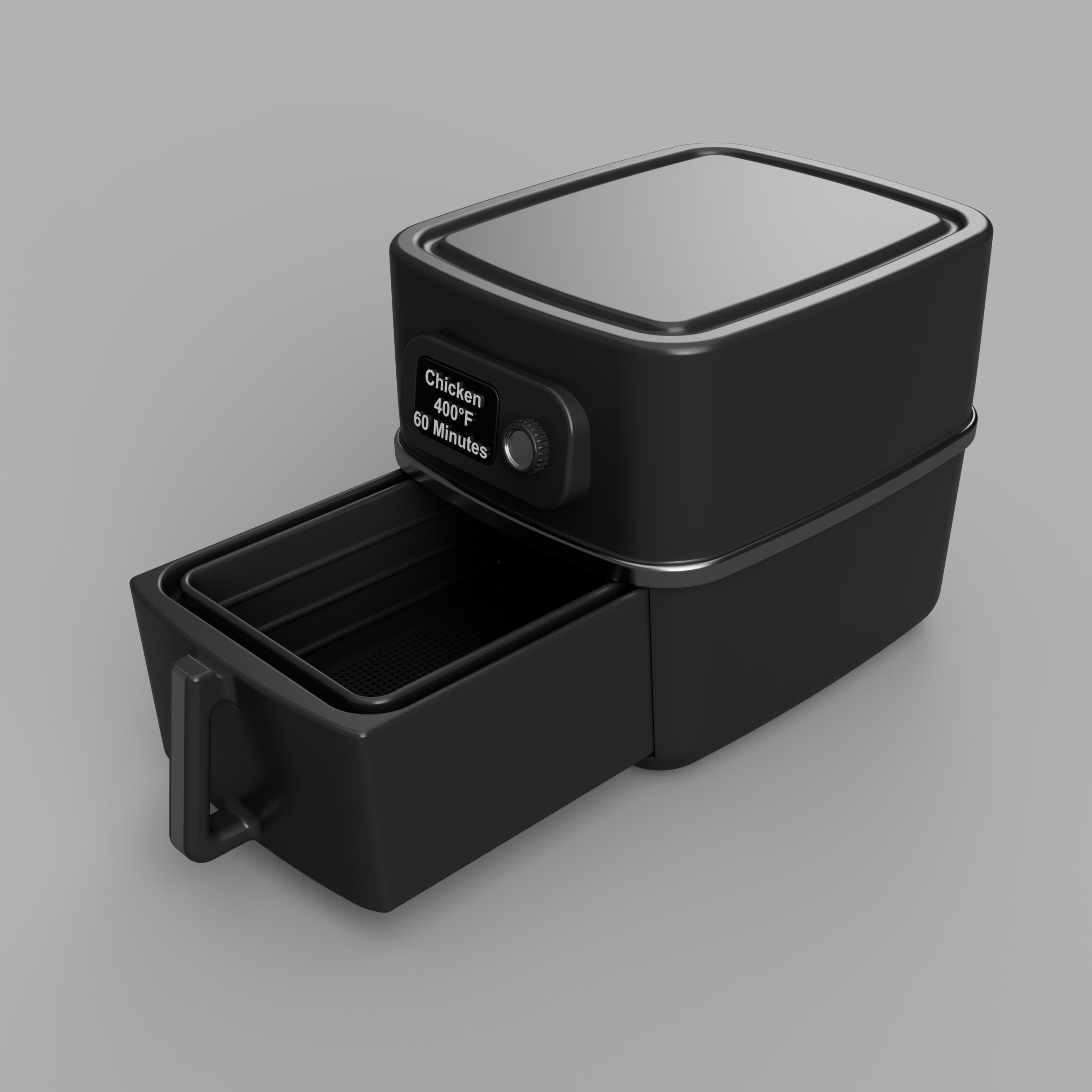 File STL - Friggitrice ad aria in miniatura in scala 1/12 - Cucina per casa delle bambole STL (licenza commerciale)