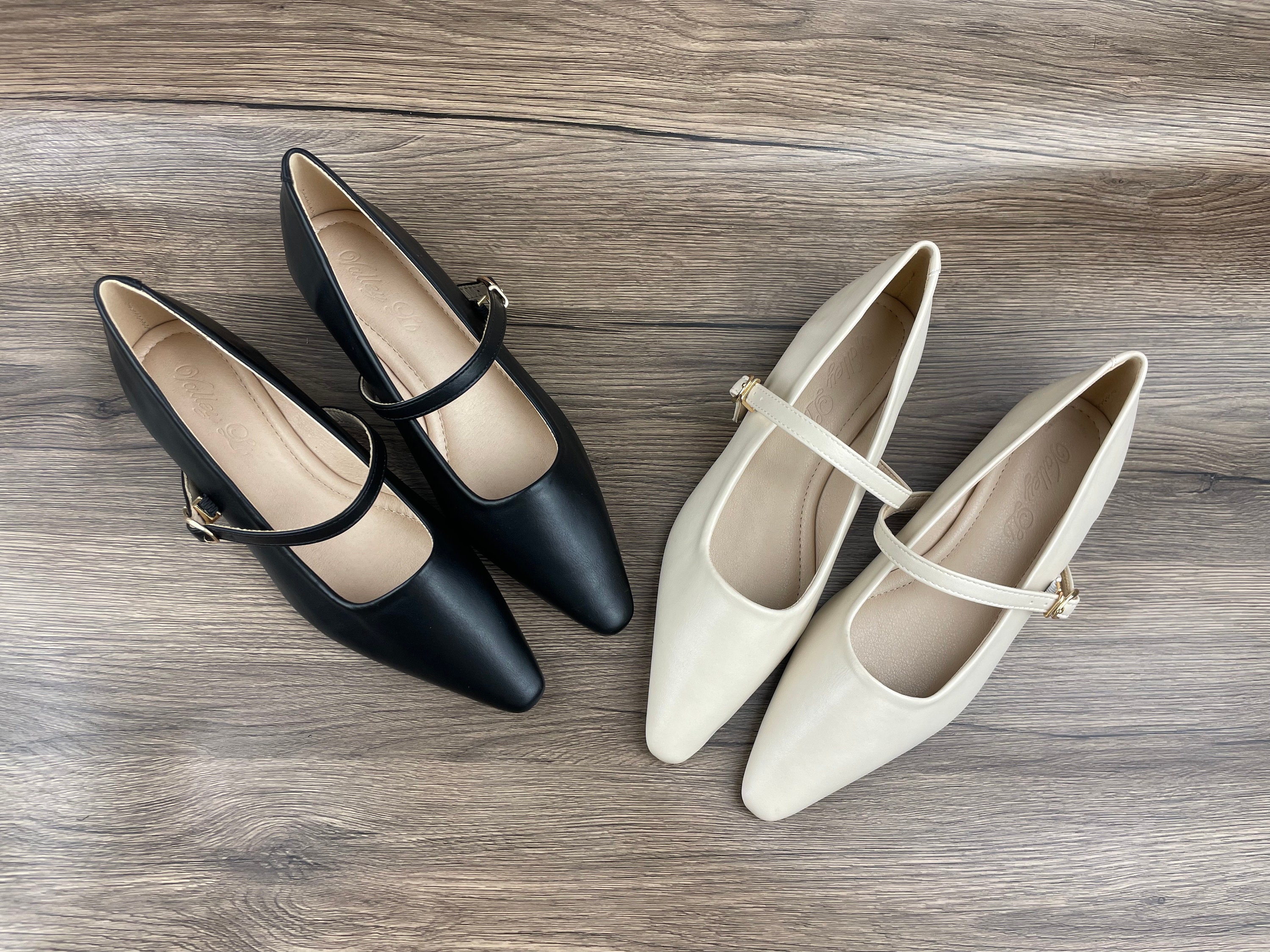 Scarpe da donna fatte a mano, scarpe da donna a punta, scarpe, scarpe basse, scarpe da sposa, scarpe Mary Jane, scarpe da donna