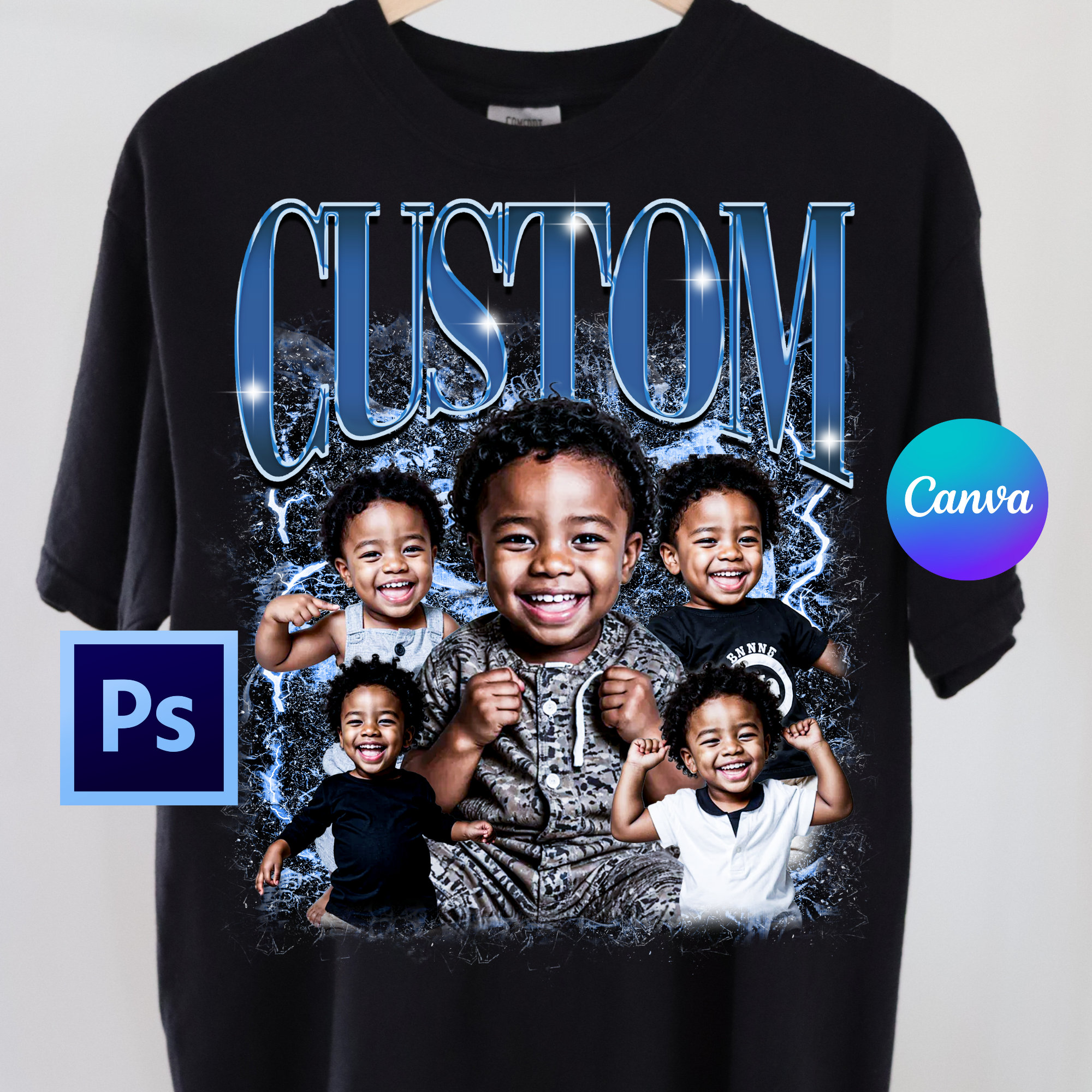 Modelli Canva modificabili Bootleg / Modello di maglietta Bootleg Canva / Modello di maglietta rap personalizzata / Modello Bootleg Psd / Modello Boot