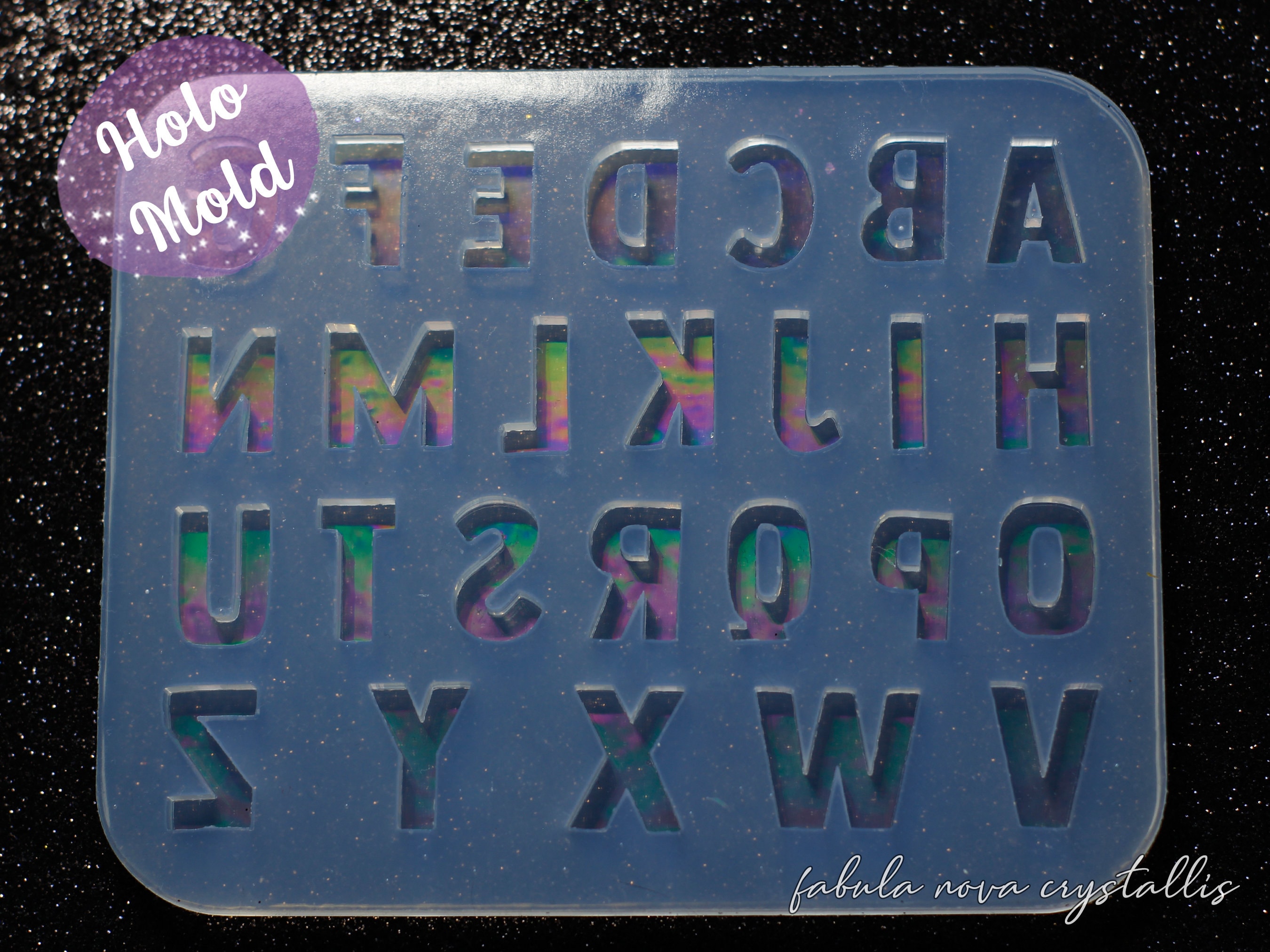 Stampo Numeri - Stampo Olografico - Stampo Lettere - Stampo Numeri Resina - Stampo Alfabeto - Stampo Holo - Stampo Silicone - Stampi Resina