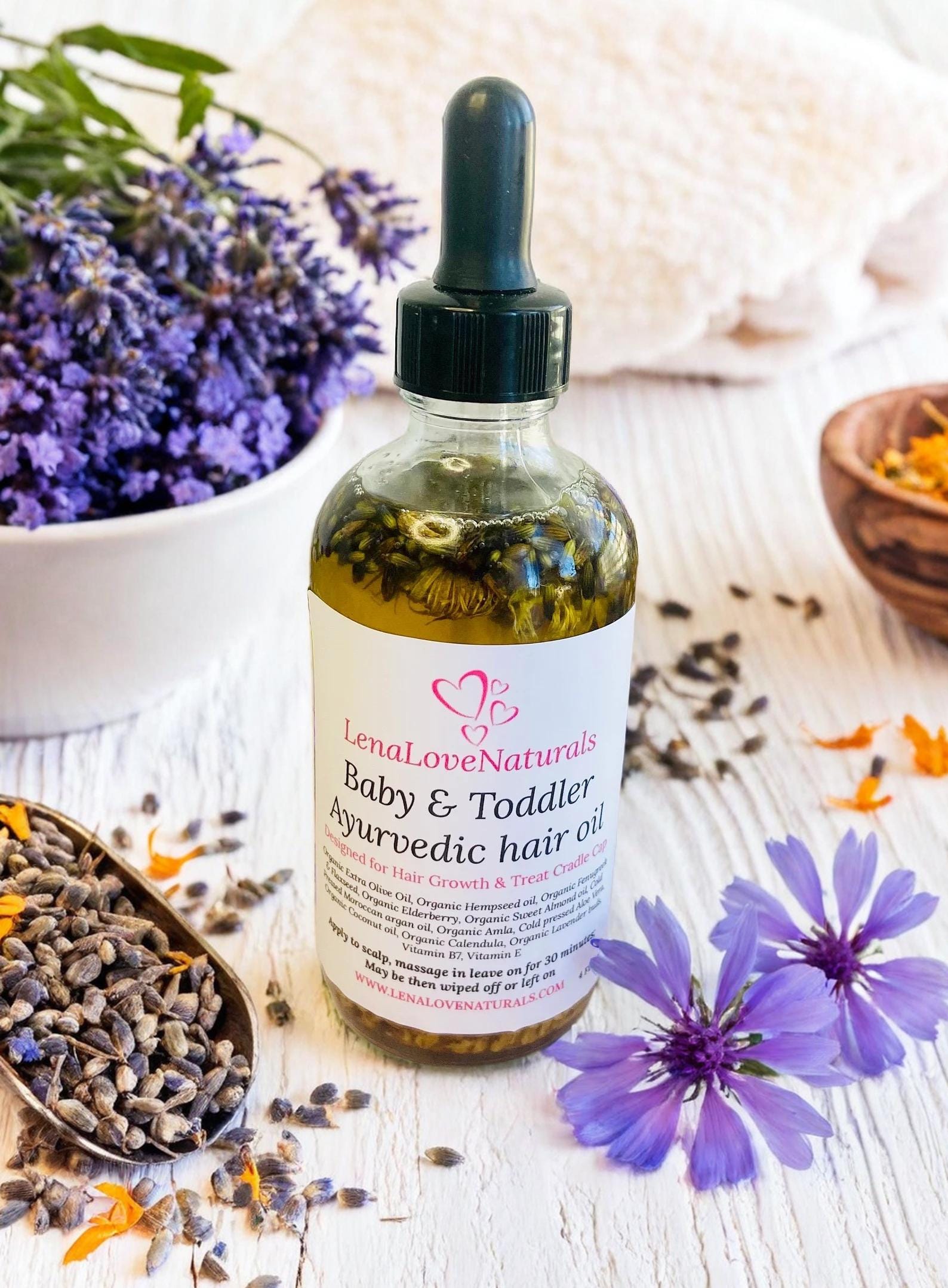 Olio ayurvedico per la crescita dei capelli di neonati e bambini / Olio per il cuoio capelluto / Olio naturale per capelli / Olio per la crescita dei