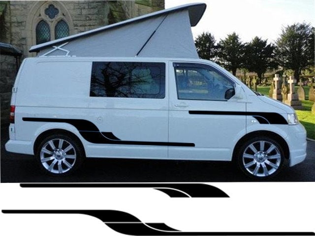 NEO01167 Set di adesivi in vinile per camper, strisce, grafiche, 2 m, per Fiat Ducato