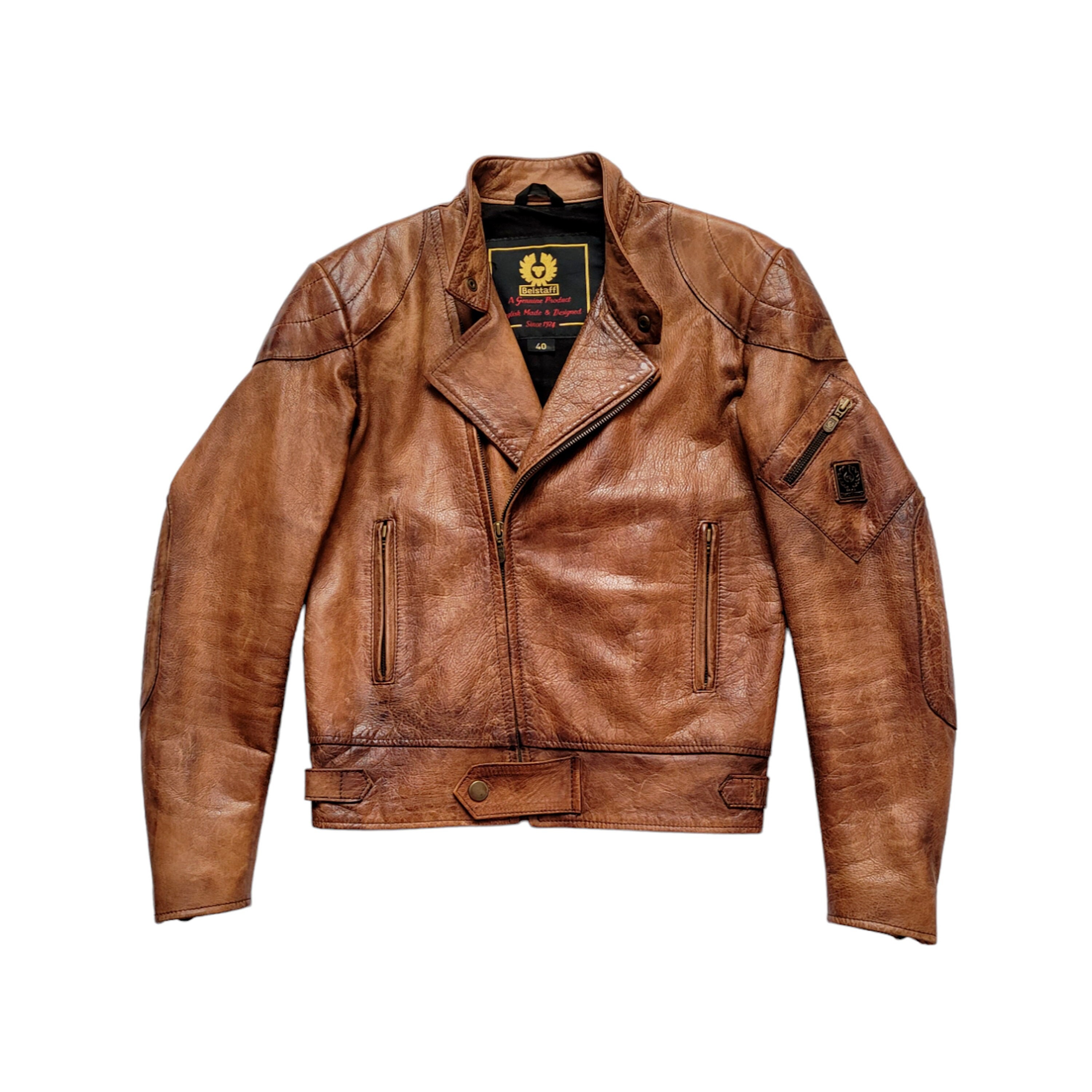 Giacca in pelle moto Belstaff Leathermaster 1970 originale rara vintage anni '00 nera Prince Cafe Racer Made In Italy