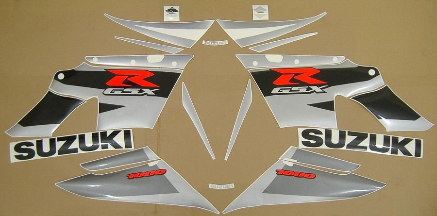 Set completo di decalcomanie di ricambio per Suzuki GSX-R 1000 2004, kit di adesivi replica completi, grafica di riproduzione, restauro, logo K4 gsxr,
