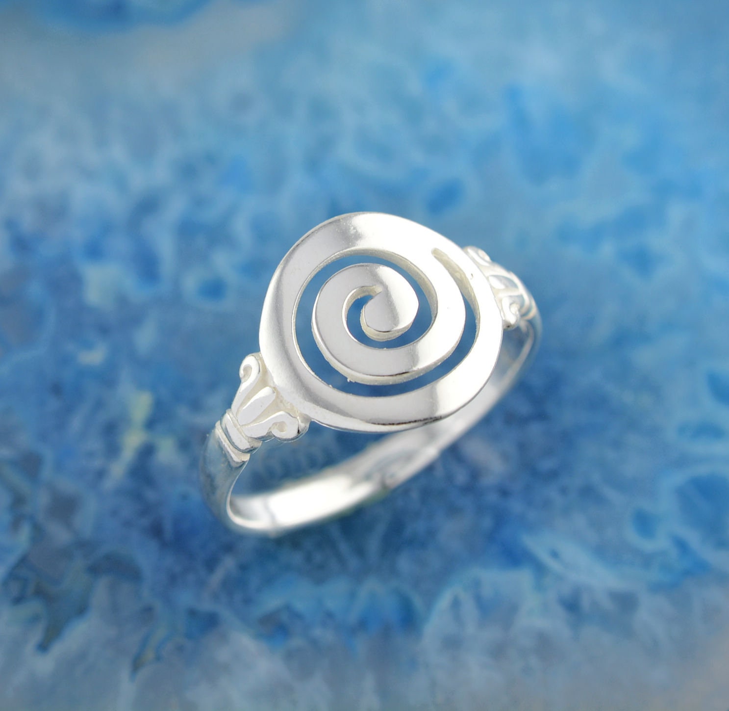 anello a spirale in argento, anello a spirale, anello greco, gioielli a spirale, gioielli greci, anello boho, anello boho, anello in argento, regalo d
