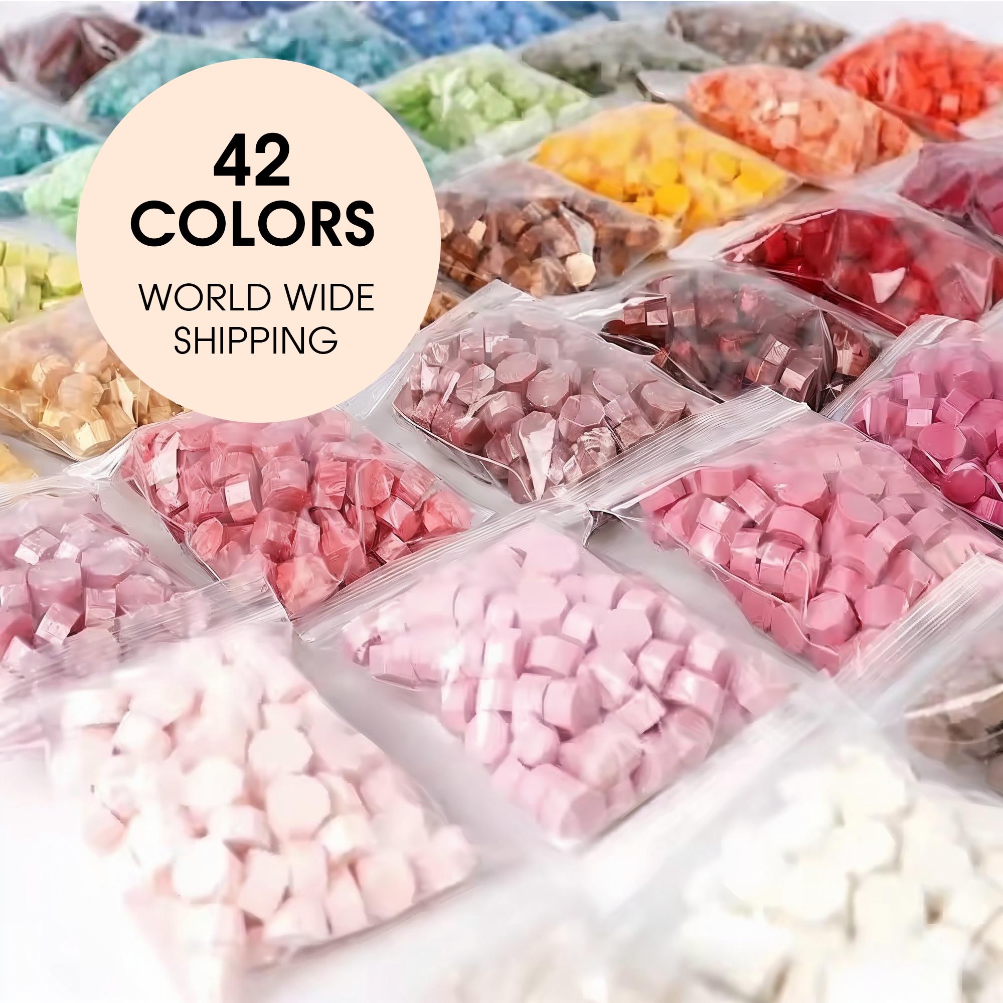 Perline di ceralacca per timbri con sigillo di ceralacca, 42 colori - ceralacca, ceralacca, timbro di sigillo, sigillo di ceralacca, sigillo di letter