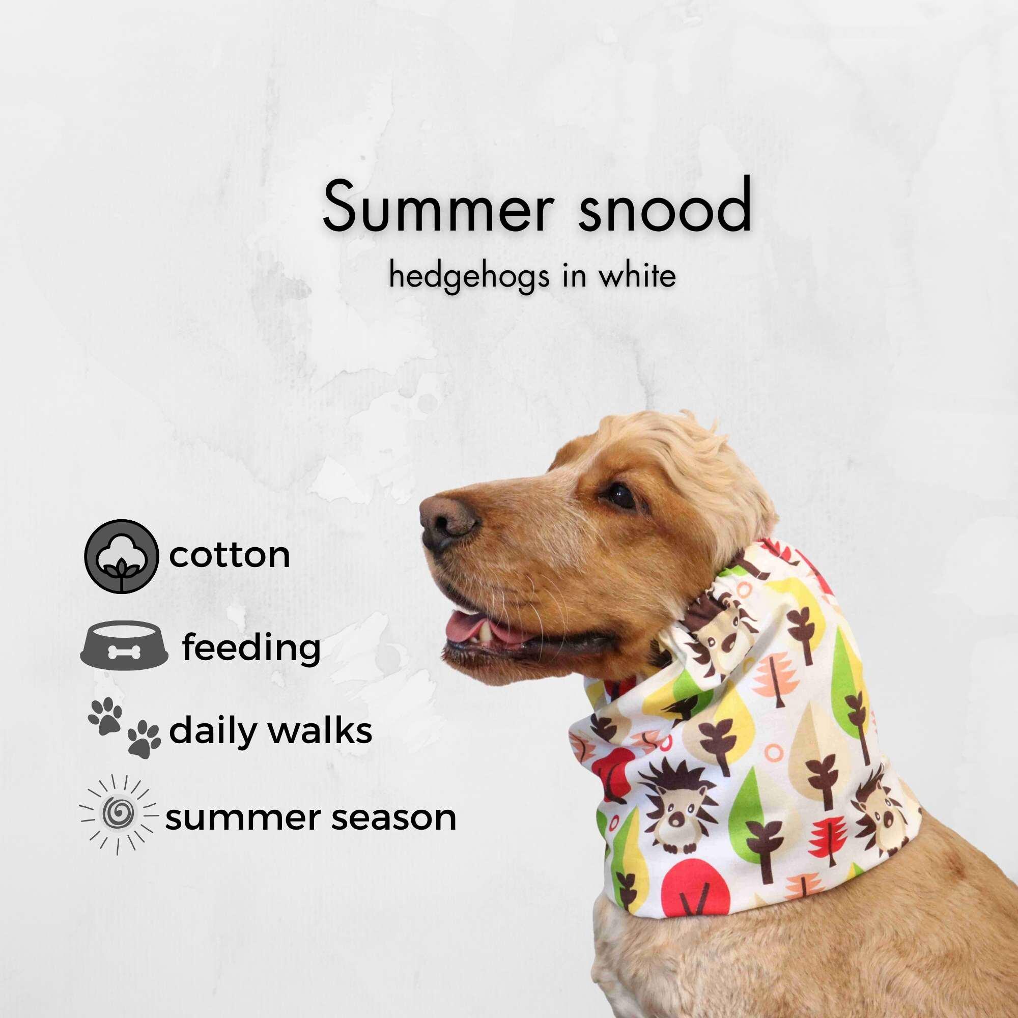 Snood di cotone per cani / Snood per Cocker Spaniel / Snood per Basset Hound / Snood per Cavalier / Snood per cani dalle orecchie lunghe / Snood per b