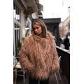 Cappotto di pelliccia di alpaca, lungo trench di alpaca, cappotto di pelliccia ecologica, cappotto oversize in sherpa, cappotto di pelliccia vintage,