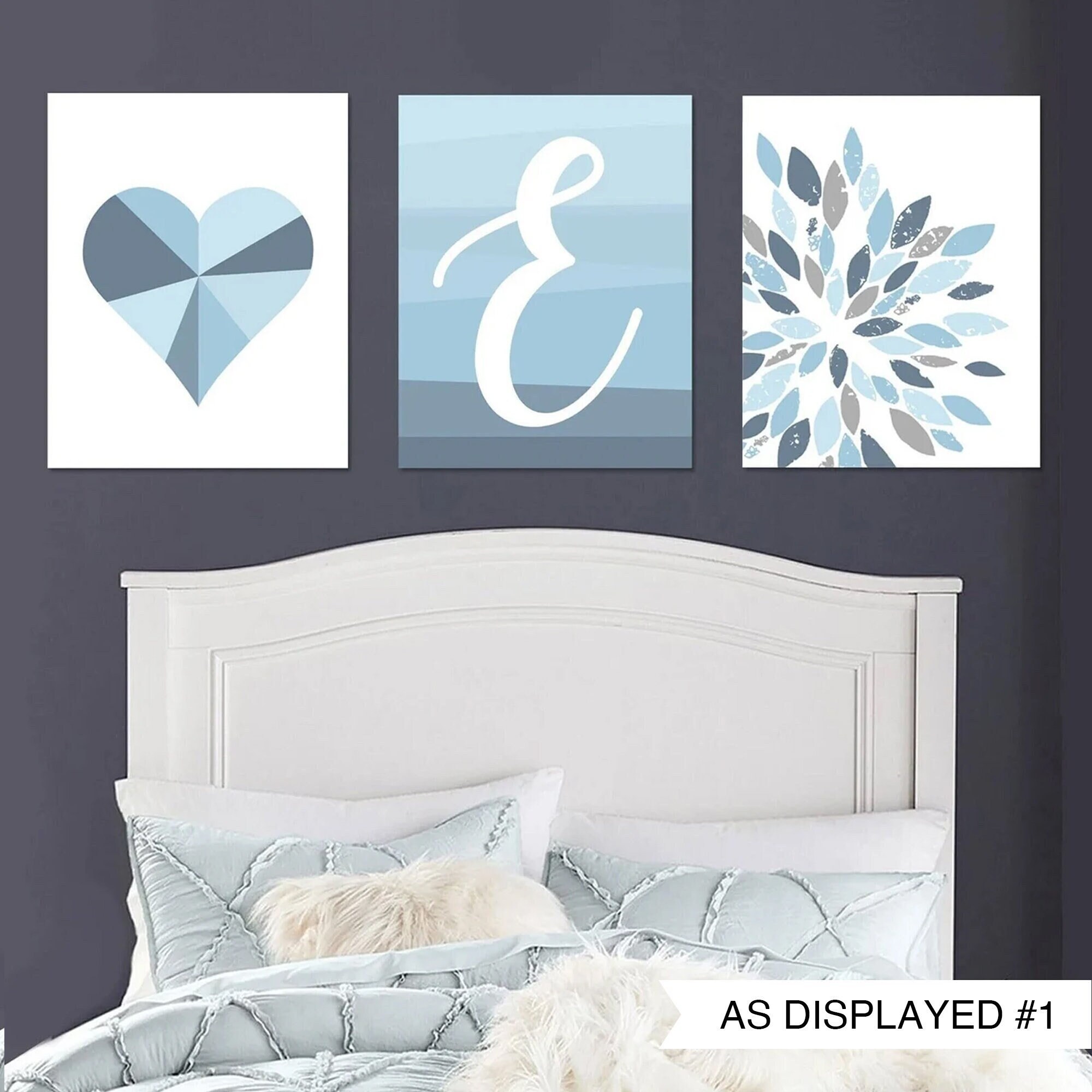 Decorazione murale per ragazze adolescenti, decorazione per camera da letto per ragazze adolescenti blu, decorazione per camera da letto per ragazze a